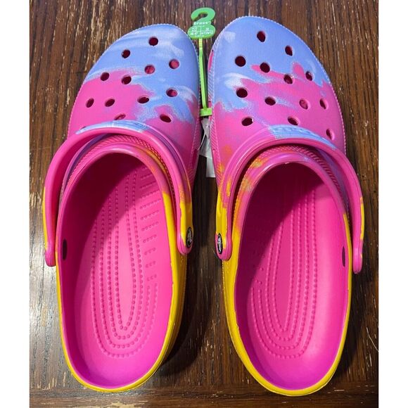 Crocs Classic Marbled Tie-Dye Clog Men\'s Size 11 women’s size 12 NEW